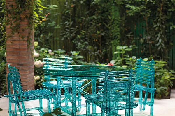 Polycarbonate outdoor chair A Mare Edra AMR010 factory EDRA from Italy. Foto №13