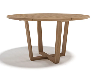 Round Teak Garden Table Atmosphera Desert DE.TT.