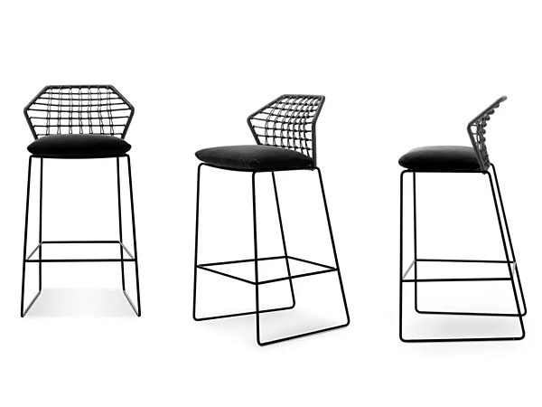 Garden Stool High Fabric Saba New York Soleil factory SABA from Italy. Foto №3