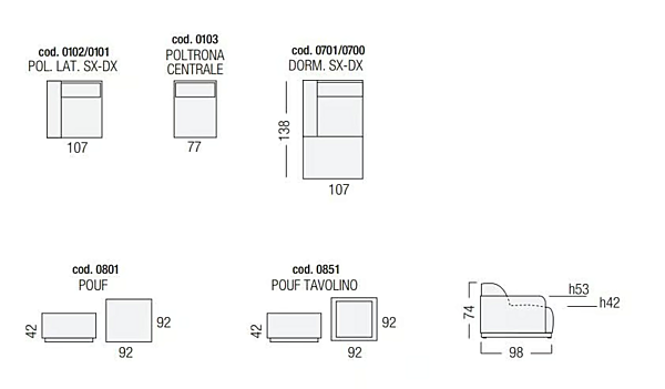 4-seater leather sofa Kongens Egoitaliano factory Egoitaliano from Italy. Foto №3