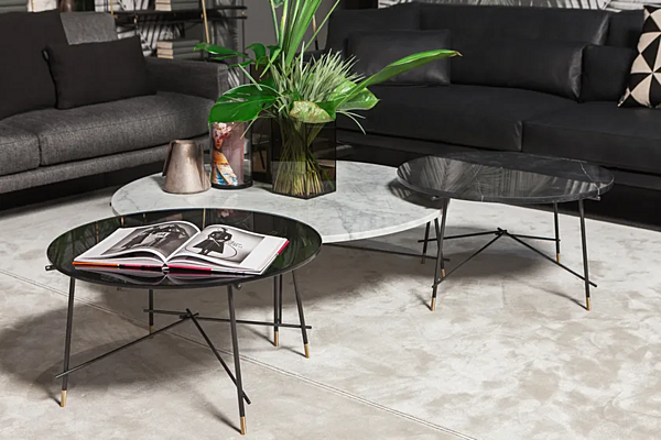 Marble coffee table VIBIEFFE 9425 Cross for living room factory VIBIEFFE from Italy. Foto №3