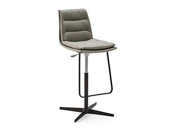 Height Adjustable Leather Stool with 4 Spoke Base Eforma Lady Height Adjustable Leather Stool with 4 Spoke Base Eforma Lady factory Eforma from Italy