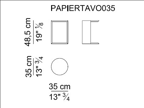 Round wooden side table Papier I 4 Mariani factory i 4 Mariani from Italy. Foto №7