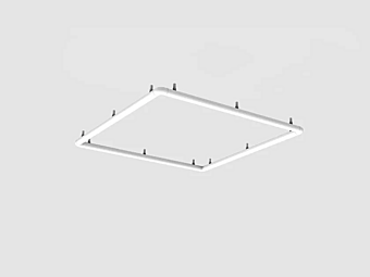 Semi Inset Ceiling Lamp Square Rectangular Artemide Alphabet of Light 1430130A, 1430110A, 1430120A