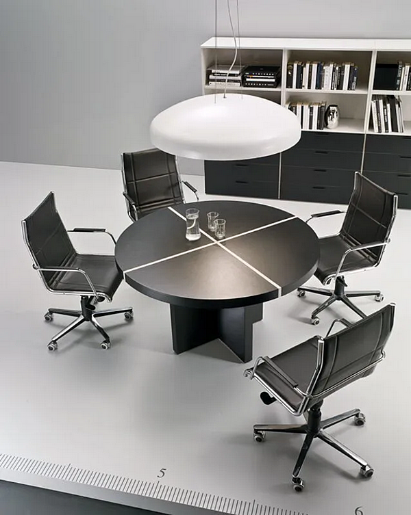 Round wooden meeting table Blade i 4 Mariani factory i 4 Mariani from Italy. Foto №3