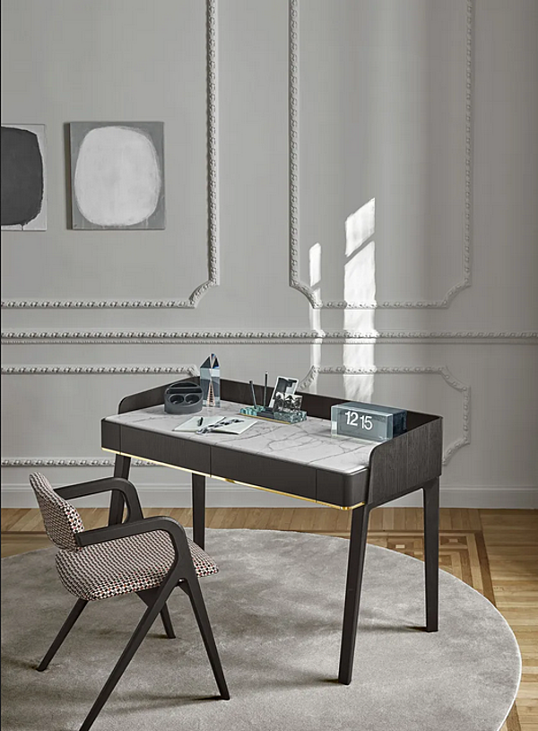 Ash Secretary Desk in Wood by Gallotti&Radice Soho Collection factory Gallotti & Radice from Italy. Foto №6