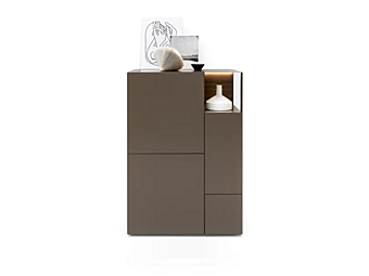 Wooden highboard with integrated lighting Kristalia Avenue factory Kristalia from Italy