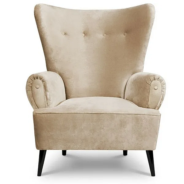 Velvet armchair with armrests BRABBU Clerk factory BRABBU from Italy. Foto №6