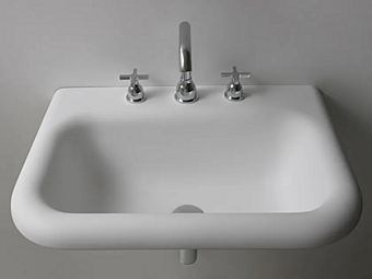 Wall Mounted Rectangular Cristalplant Washbasin AGAPE Ottocento Wall Mounted Rectangular Cristalplant Washbasin AGAPE Ottocento factory Agape from Italy