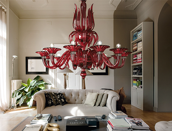 Chandelier Barovier&Toso Fauve 5306/12 factory Barovier&Toso from Italy. Foto №5