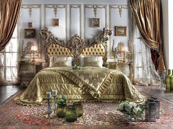 Bed ASNAGHI INTERIORS GD7901 factory ASNAGHI INTERIORS from Italy. Foto №1