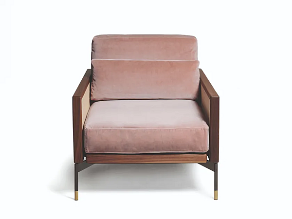 Armchair with removable cover in fabric or leather VIBIEFFE 115 Modern Epoque factory VIBIEFFE from Italy. Foto №1