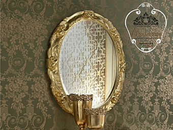 Oval Wall Mounted Mirror Modenese Luxury Interiors 14606 factory MODENESE GASTONE from Italy