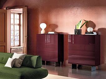 Glass sideboard Materia 1016 LAGO factory LAGO from Italy
