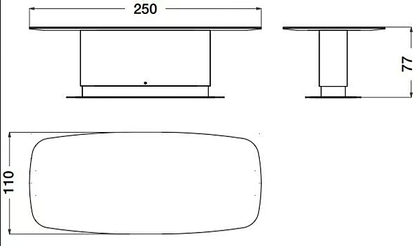 Rectangular marble table with tanned leather details CPRN HOMOOD Starlight ST717 factory CPRN HOMOOD from Italy. Foto №3