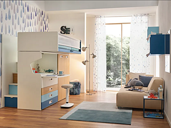 Fitted Wooden Bedroom Set KC511 Moretti Compact factory MORETTI  COMPACT from Italy