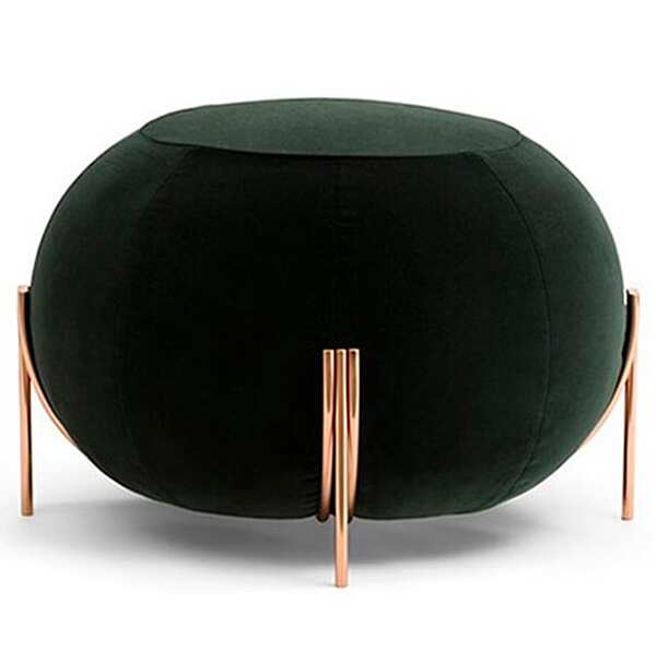 Round fabric pouf with removable lining Saba Geo factory SABA from Italy. Foto №7