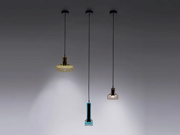 LED Pendant Lamp in Blown Glass by Artemide Stablight factory Artemide from Italy. Foto №1