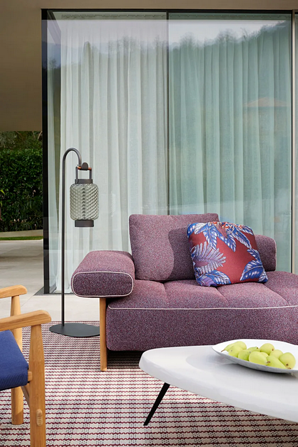 Garden table with multi-layer wood top CASSINA Mexique Outdoor factory CASSINA from Italy. Foto №7