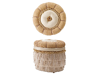 Round fabric pouf A.R. Arredamenti Grand Royal 1462