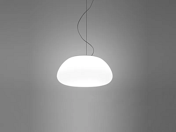 Glass pendant lamp Fabbian Lumi Poga factory Fabbian from Italy. Foto №1