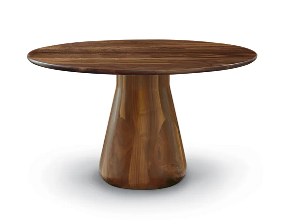 Round walnut table Convivio B 179 DALE factory DALE from Italy. Foto №1