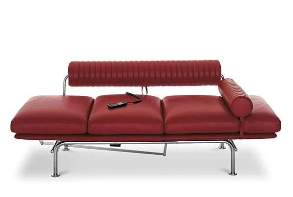 Leather Chaise Longue Day Bed Up Down i 4 Mariani factory i 4 Mariani from Italy. Foto №5