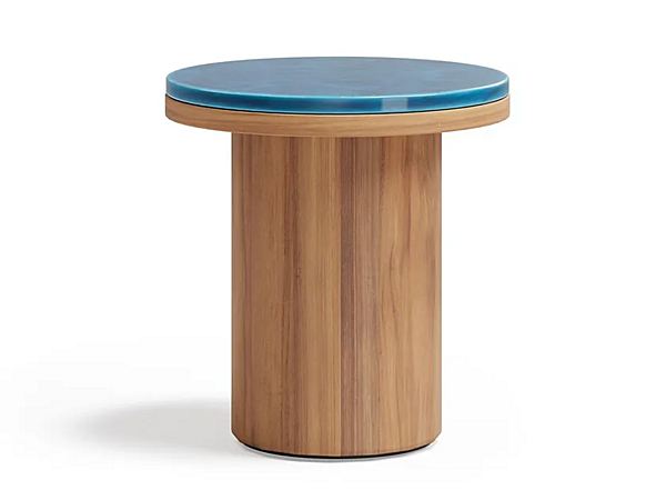 Teak garden side table Frisbee Atmosphera FR.SR factory ATMOSPHERA from Italy. Foto №1