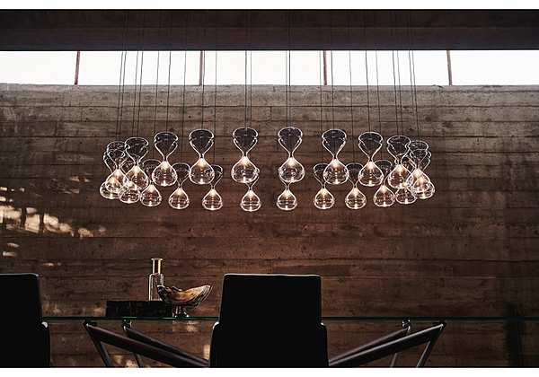 Chandelier CATTELAN ITALIA Oriano Favaretto SABLIER factory CATTELAN ITALIA from Italy. Foto №5