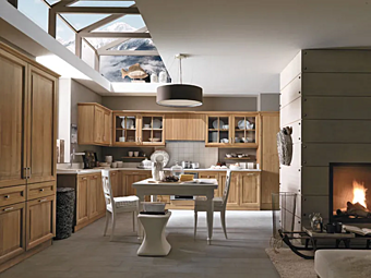 Custom Walnut Kitchen by Martini Interiors Pieve di Cadore factory MARTINI INTERIORS from Italy