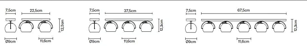 Chrome Plated Wall Lamp Beluga Fabbian factory Fabbian from Italy. Foto №4