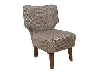 Fabric wingchair with upholstered back CHELINI MIMOSA factory CHELINI from Italy