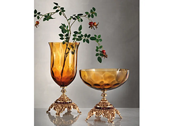 Glass Vase Centerpiece Adele by Euroluce Lampadari Glass Vase Centerpiece Adele by Euroluce Lampadari factory EUROLUCE LAMPADARi from Italy