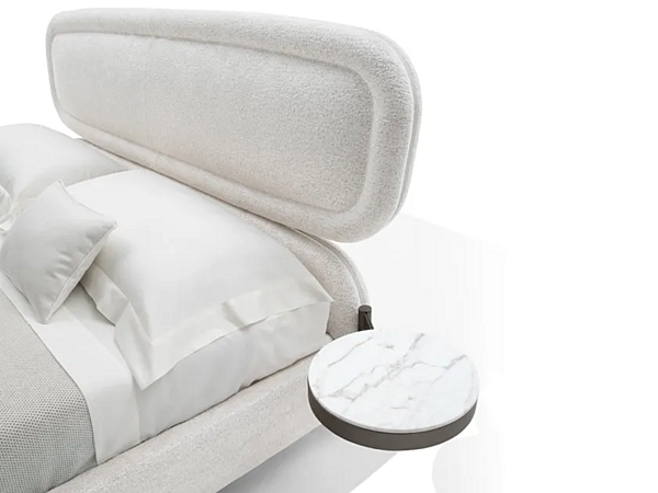 Double bed with upholstered headboard GIORGETTI VIBE factory GIORGETTI from Italy. Foto №4