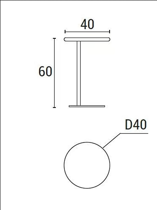 Round wooden side table small biscuit Adrenalina TVL105033 factory ADRENALINA from Italy. Foto №4