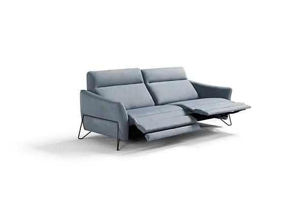 Electric Recliner 2 Seater Fabric Sofa Gaia Egoitaliano factory Egoitaliano from Italy. Foto №5