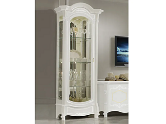 Wooden display cabinet with integrated lighting CASA +39 GIULIETTA 3603