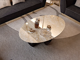 Oval Marble Coffee Table Symphony Infinity Bizzotto Italia factory Bizzotto Italia from Italy