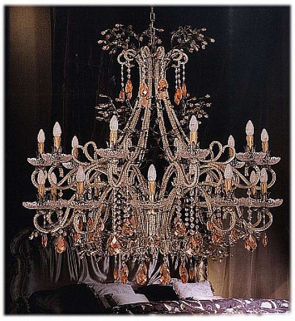 Chandelier MECHINI L256/20 factory MECHINI from Italy. Foto №1