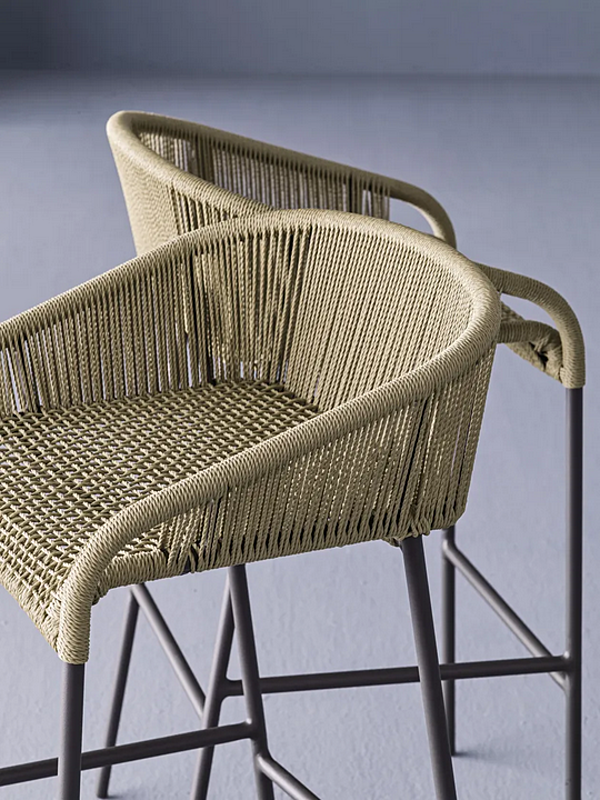 Aluminium stool with back Cricket VARASCHIN 2991, 2994 factory VARASCHIN from Italy. Foto №7