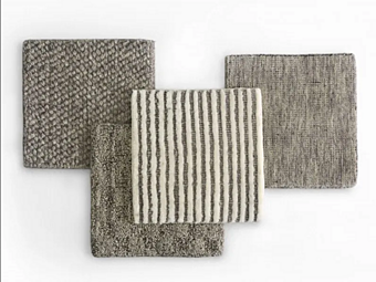 Cotton rug greige premium collection FLEXFORM factory FLEXFORM from Italy