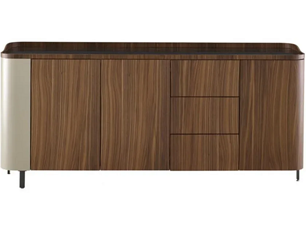 Multi-layer wood sideboard with doors and drawers LIGNE ROSET Postmoderne 00VHAB1N factory LIGNE ROSET from Italy. Foto №1