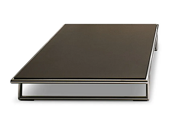 Rectangular coffee table with leather top I 4 Mariani Kristall