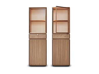 Modular wooden highboard Teorema Molteni & C