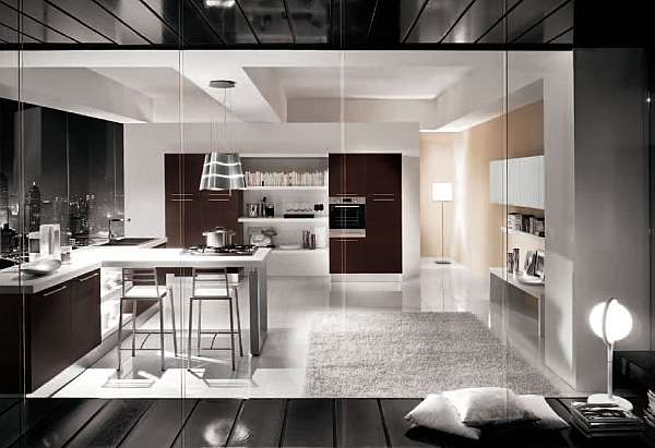 Kitchen HOME CUCINE frontali wengè factory HOME CUCINE from Italy. Foto №2