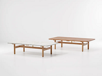 Low marble side table KETTAL Riva