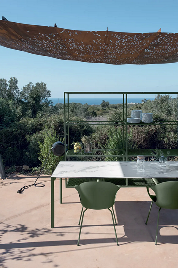 Extending Rectangular Dekton Garden Table Maki Kristalia Outdoor factory Kristalia from Italy. Foto №2