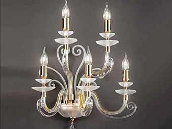 Crystal Wall Light with Swarovski Crystals Alicante Charm Euroluce Lampadari A5 factory EUROLUCE LAMPADARi from Italy