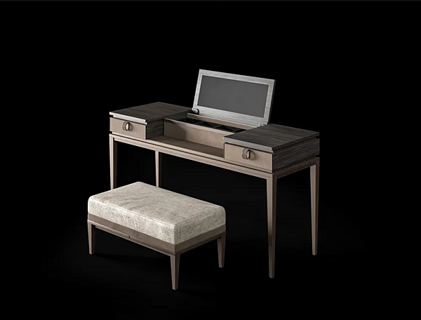 Dressing table with nubuck and metal Dragonfly collection CPRN HOMOOD D613 factory CPRN HOMOOD from Italy. Foto №3