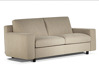 Fabric sofa bed with upholstered back POLTRONA FRAU Massimosistema factory POLTRONA FRAU from Italy